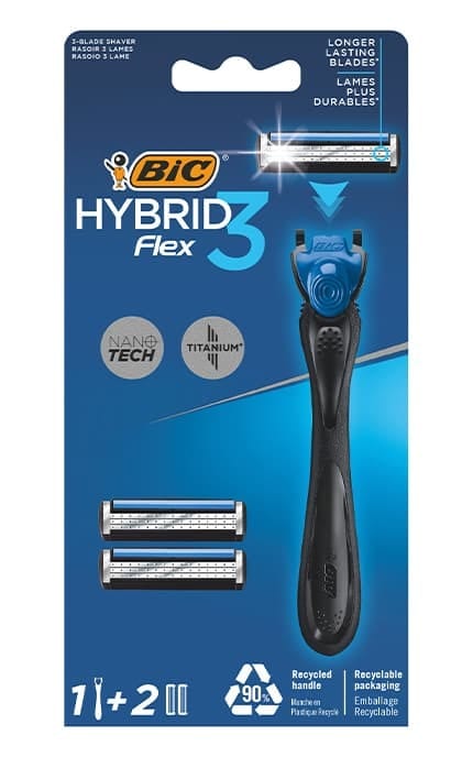 BIC-Мужская бритва Bic Hybrid 3 flex 2 шт-3086123519114