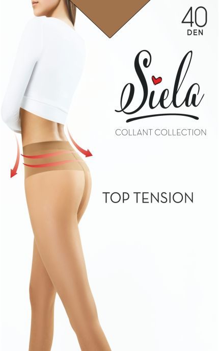 SIELA-Колготки Siela Top Tension 40 Den Caramel розмір 2 1 шт-4823116918252