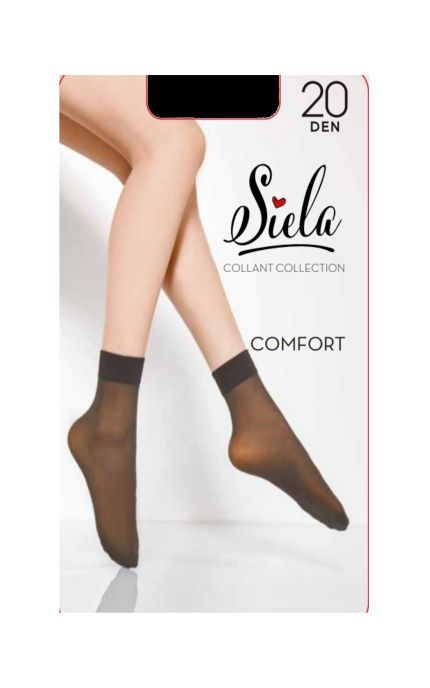 SIELA-Носки женские Siela Comfort 20 Den Nero 1 шт-4820040235264