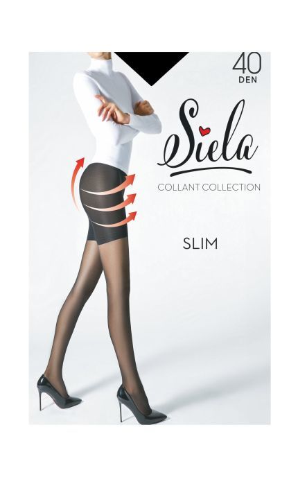 SIELA-Колготки Siela Slim 40 Den Nero розмір 2 1 шт-4820040244778