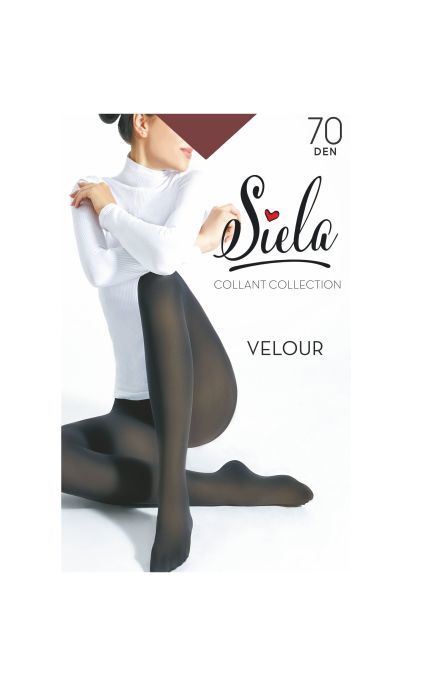 SIELA-Колготки Siela Velour 70 Den Caffe розмір 2 1 шт-4823102986661