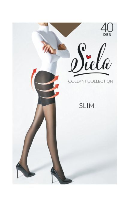 SIELA-Колготки Siela Slim 40 Den Tabaco розмір 2 1 шт-4820040244839