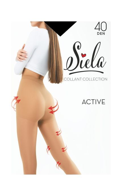 SIELA-Колготки Siela Active 40 Den Nero розмір 2 1 шт-4823116903449