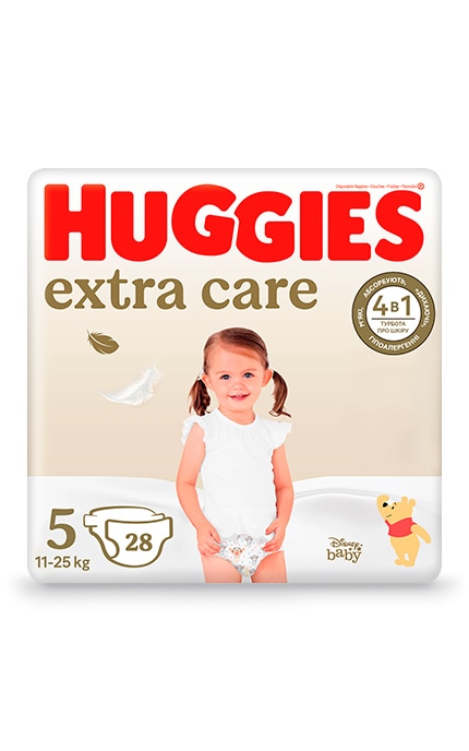 HUGGIES-Підгузки дитячі Huggies Extra Care розмір 5 11-25 кг 28 шт-5029053583150
