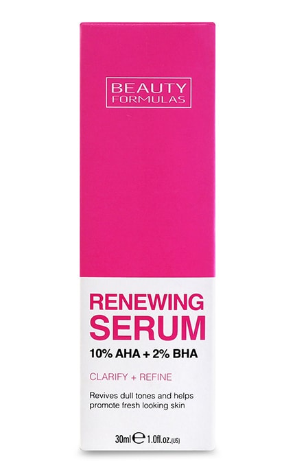 Сироватка для обличчя з AHA та BHA кислотами Beauty Formulas 30 мл ...