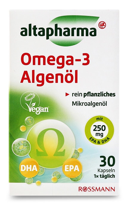 ALTAPHARMA-Добавка диетическая масло водорослей Altapharma Омега-3 30 шт-4305615808970