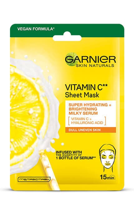 SKIN NATURAL-Маска для лица тканевая Garnier Skin Naturals Vitamin C 28 г-3600542380492