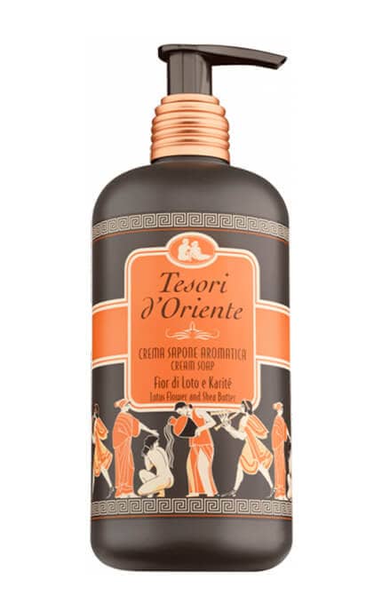 TESORI D'ORIENTE-Жидкое крем-мыло парфюмированное Tesori d'Oriente Цветок Лотоса и Масло ши 300 мл-8008970039961
