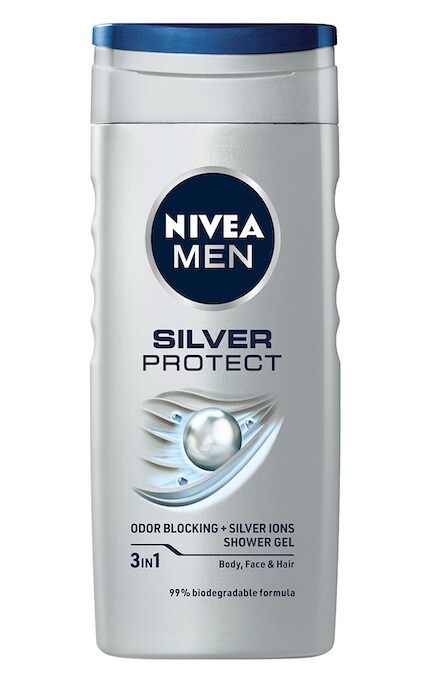 NIVEA-Гель для душу чоловічий Nivea Men Silver Protect з іонами срібла та антибактеріальним ефектом 250 мл-4005808518111