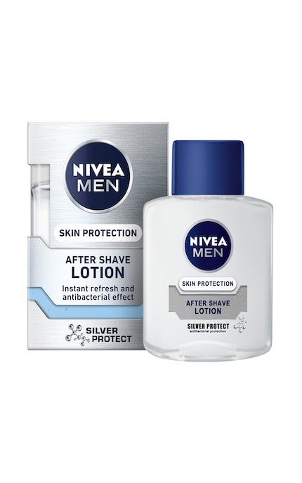 NIVEA-Лосьйон після гоління чоловічий Nivea Men Silver Protect з іонами срібла і антибактеріальним ефектом 100 мл-4005808539604