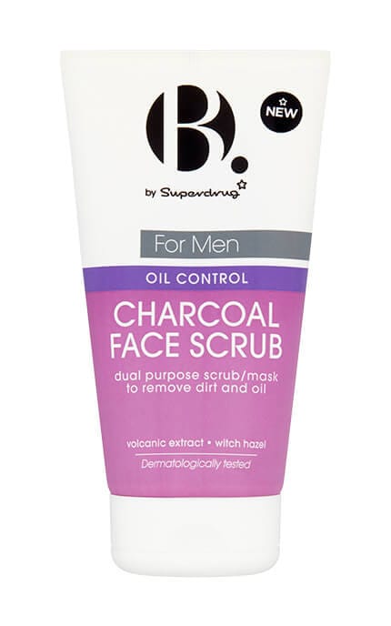 Скраб для лица мужской Superdrug B. Oil Control Charcoal 150 мл