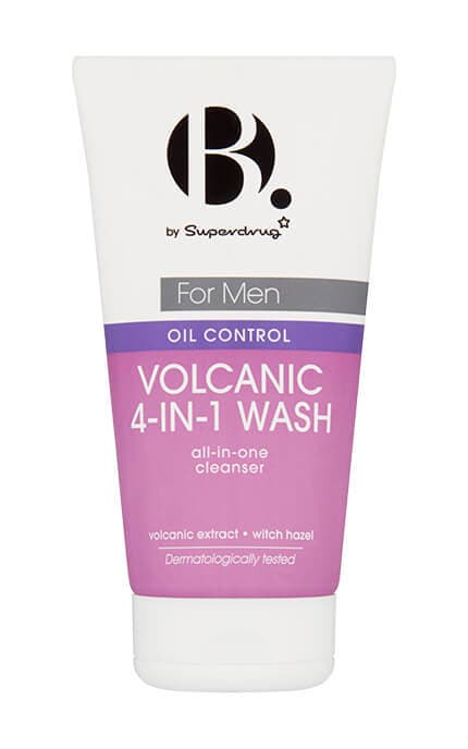 B.-Гель для вмивання обличчя чоловічий Superdrug B. Oil Control Volcanic 4-in-1 150 мл-7883941