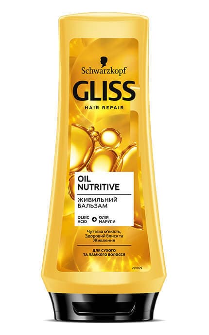 Бальзам для волос Gliss Oil Nutritive Balsam для длинных секущихся волос 200 мл