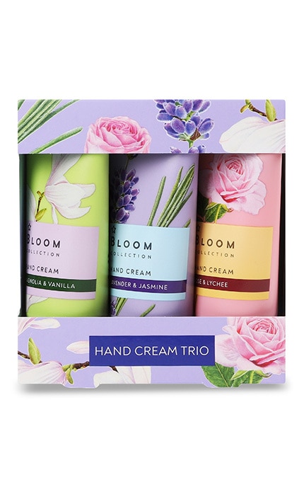 WATSONS-Набор подарочный Крем для рук Rose&Lychee 50мл + Крем для рук Magnolia&Vanilla 50мл + Крем для рук Lavender&Jasmine 50мл Bloom Hand Cream Trio 1 шт-8278258