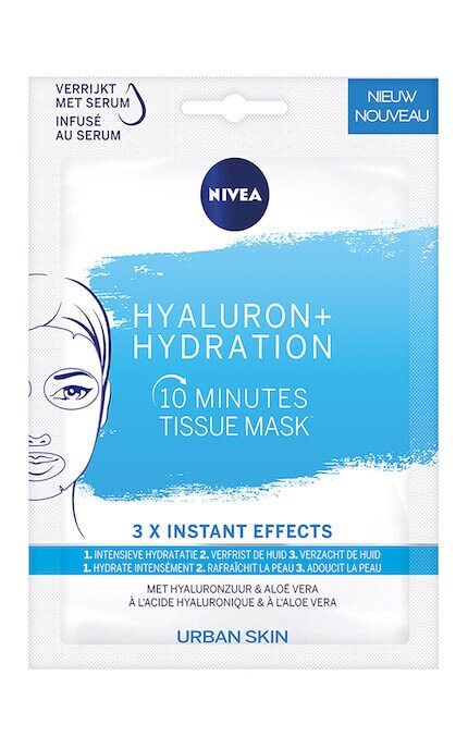 Маска для лица Nivea тканевая с гиалуроновой кислотой и алоэ вера 1 шт