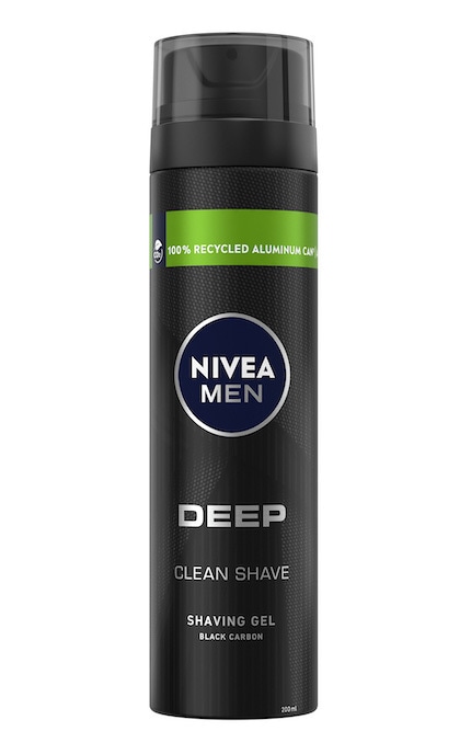 NIVEA-Гель для бритья Nivea Men Ultra с активным углем ультрагладкое скольжение 200 мл-4006000051888