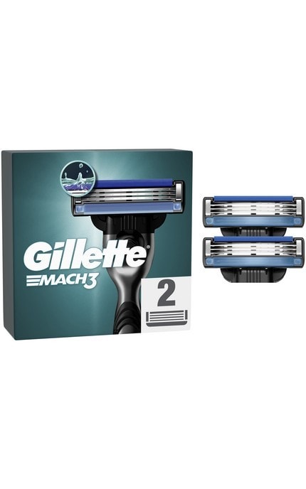 GILLETTE MACH 3-Змінні картриджі для гоління Gillette Mach 3 2 шт-3014260251970