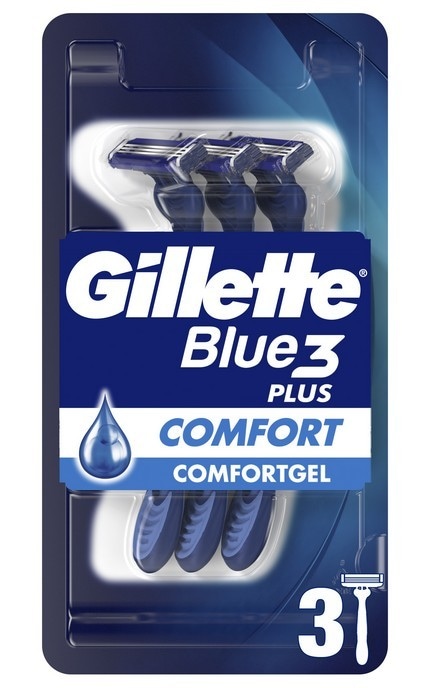 GILLETTE-Бритви для гоління одноразові Gillette Blue 3 шт-7702018489619