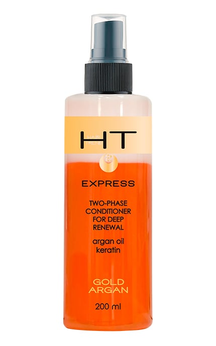 HAIR TREND-Двухфазный кондиционер для волос Hair Trend Gold Argana 200 мл-4820185220842