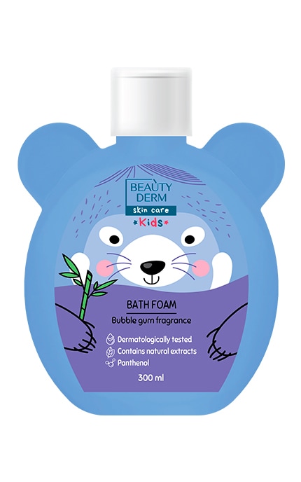 BEAUTYDERM-Пена для ванны детская Beautyderm с ароматом жвачки 300 мл-4820185224796