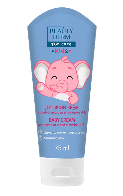 Крем детский универсальный Beautyderm с пребиотиком и витаминами А, Е ...