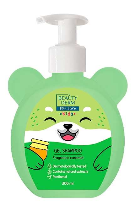 BEAUTYDERM-Гель-шампунь дитячий Beautyderm 2в1 з ароматом карамелі 300 мл-4820185225168