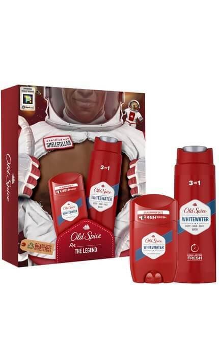 OLD SPICE-Подарунковий набір Old Spice Astronaut Whitewater: Гель для душу 3-в-1 250 мл + Твердий дезодорант 50 мл-8700216131766