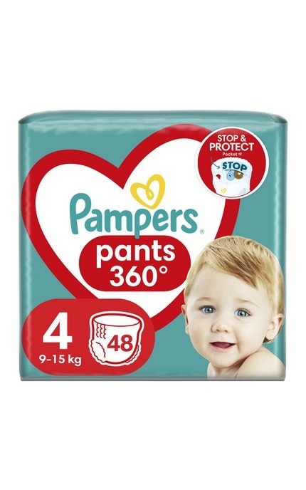 PAMPERS-Подгузники-трусики детские Pampers Pants размер 4 9-15 кг 48 шт-8006540068755