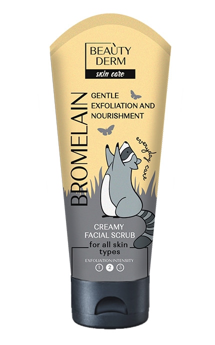 BEAUTYDERM-Скраб для лица Beautyderm с абрикосовой косточкой 75 мл-4820185223577