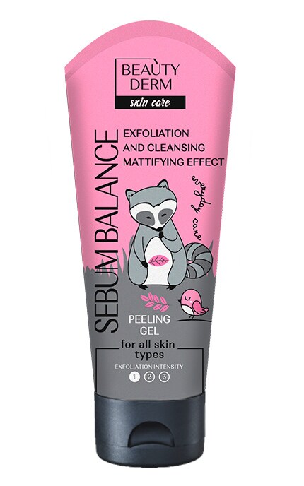 BEAUTYDERM-Пилинг-скатка для лица Beautyderm Sebum Balance 75 мл-4820185225229
