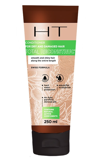 HAIR TREND-Бальзам-кондиционер для сухих и поврежденных волос Hair Trend Total Reconstruction 250 мл-4820185223003