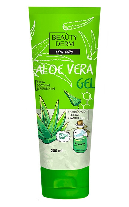 BEAUTYDERM-Активний SOS гель Beautyderm Алое Вера, 200 мл-4820185223546