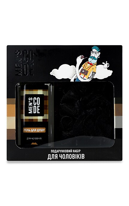 MEN'S CODE-Набор подарочный для мужчин Гель для душа 250мл + Мочалка банная Men's Code 1 шт-9210000073428