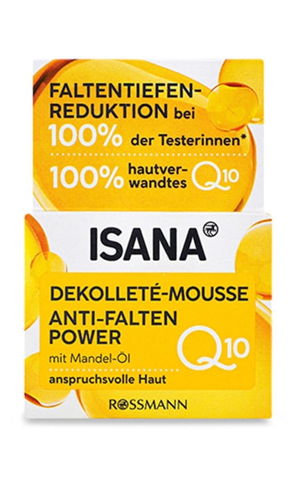 ISANA-Крем-мусс для шеи и декольте Isana Q10 50 мл-4305615481609