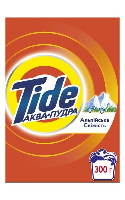TIDE-Стиральный порошок Tide Аква-Пудра Альпийская свежесть 300 г-8006540535394