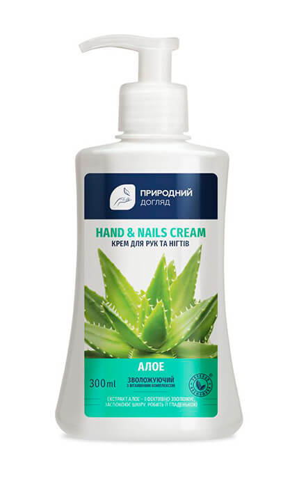ЗЕЛЕНА КОСМЕТИКА-Крем для рук Вельта Алое зволожуючий, 300 мл-4820023203280