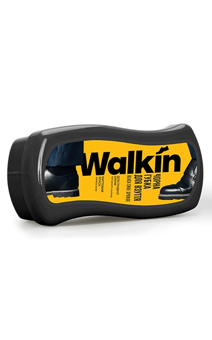 -Губка для обуви Walkin черная-4820184441637