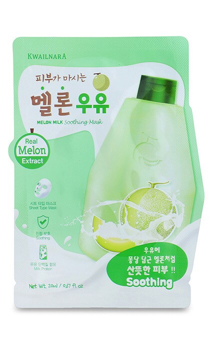 WELCOS KWAILNARA-Маска для лица Kwailnara Melon milk 1 шт-8803348048701