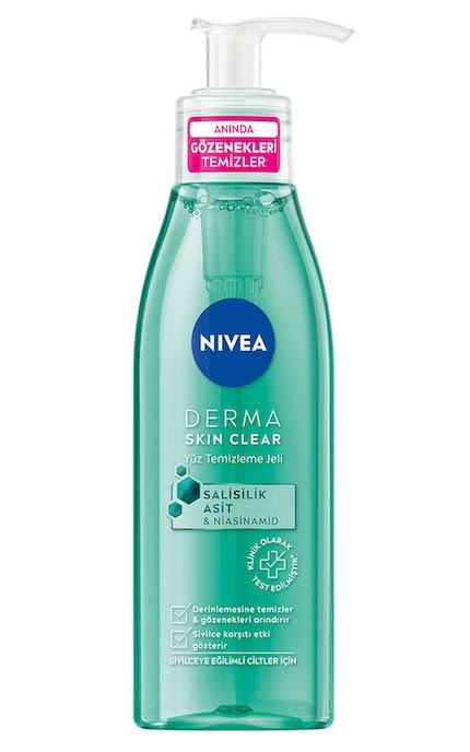 NIVEA-Гель для вмивання Nivea Derma Skin Clear, 150 мл-5900017087665