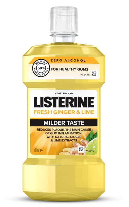 Ополаскиватель для полости рта Listerine Свежесть имбиря и лайма 500 мл