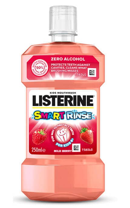 LISTERINE-Ополаскиватель для полости рта детский Listerine Smart Rinse 250 мл-3574660469325
