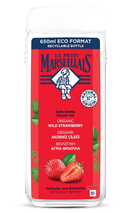 MARSEILLAIS-Гель для душу і ванни La Petit Marseillais Полуниця Провансу 650 мл-3574661714790