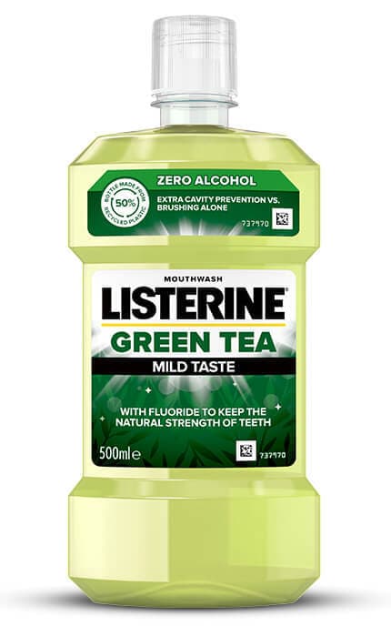 LISTERINE-Ополіскувач для ротової порожнини Listerine Зелений чай 500 мл-3574661253411