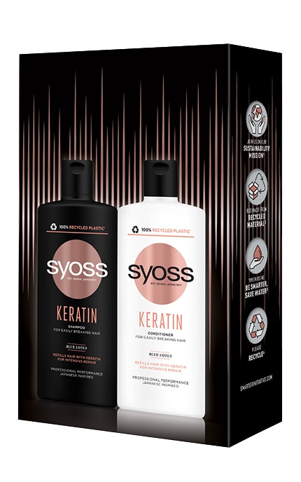 SYOSS-Набор подарочный Шампунь + Бальзам Syoss Keratin 440 мл 1 шт-9000101731149