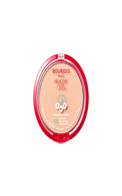 BOURJOIS-Пудра для обличчя компактна Bourjois Healthy Mix (002) Vanilla-3616303915117