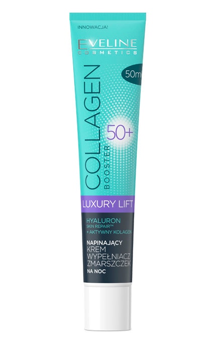 __EVELINE-Крем для обличчя підтягуючий нічний 50+ Eveline Cosmetics Collagen Booster 50 мл-5901761938753