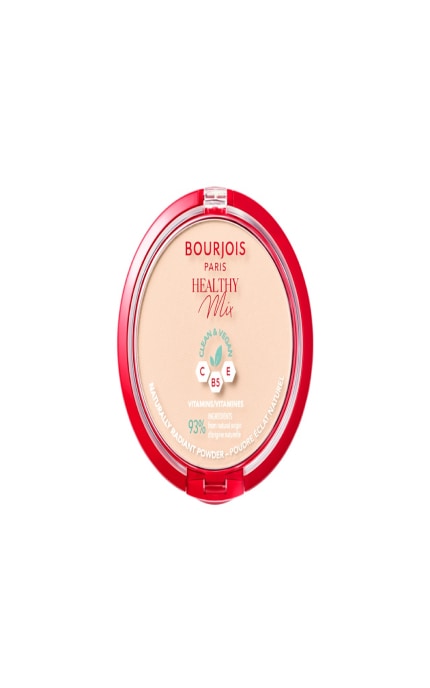 BOURJOIS-Пудра для обличчя компактна Bourjois Healthy Mix (001) Ivory-3616303915100