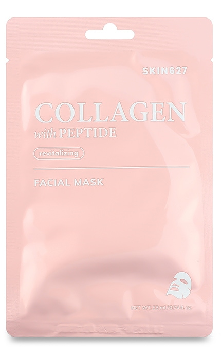 SKIN627-Маска для обличчя Skin627 Collagen with Peptide 22 мл-8809696984036
