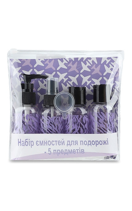 MIINE-Набір ємностей для подорожі 5 предметів Ningbo Evershine International Co Ltd 1 шт-4894819563773