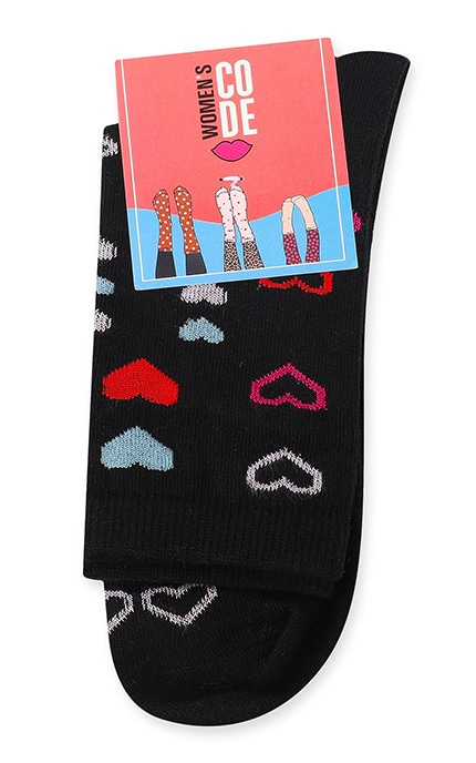 WOMEN'S CODE-Шкарпетки класичні тематичні Women's Code №14B35/1 23-25-4820163324227